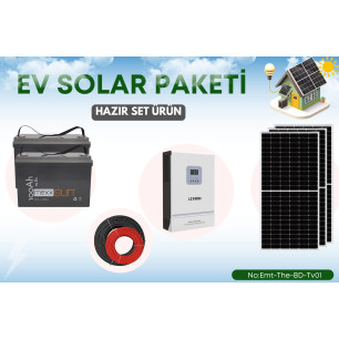 GÜNEŞ ENERJİ SETİ 585W GÜNEŞ PANELİ - 12.8 100Ah LİFEPO4 Akü - Lexron 3Kw 3000W İnverter GÜNEŞ ENERJİ SETİ 585W GÜNEŞ PANELİ - 12.8 100Ah LİFEPO4 Akü - Lexron 3Kw 3000W İnverter